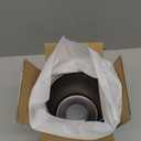 2Pcs 4.25inch Stainless Trailer Wheel Center Caps Push Through 4.25" Bore 3.66" Tall Hub Cap for Truck SUV RV Wheel Rim, Brushed Black Chrome Sunburst Wheel Cover