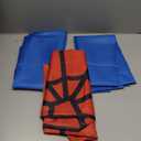 Boao 3 Pcs Spider Web Backdrop Party Decoration 6.6 x 3.9 ft Spider Theme Curtains Photo Banner Window Decor for Birthday Party Photography Background Photo Props(Red and Blue Splicing)