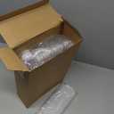 50 Sets Clear Plastic Cups with Lids and Straws, Disposable Iced Coffee Cups Drinking PET for Cold Drinks, Juice, Smoothie, Coffee Shops, Party, Christmas (14 oz, Clear)