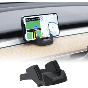 Dashboard Phone Mount for Tesla Model 3 Y Car Cell Phone Holder Silicone Non-Slip Phone Stand Compatible with All Smartphones (2021-2023 Model 3 & 2021-2024 Model Y)