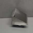 Dryer Vent Cover Outside 6 Inch Wall Vent with Removable Mesh -304 Stainless Steel Exhaust Vent Cover Rubber Cushioned Non Return Flap, Sliver