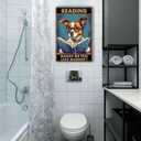 LIUAXICIA Metal Tin Sign Reading Makes Me Feel Less Murdery for Living Room Bedroom Office Wall Decor Home Decoration 8x12inch