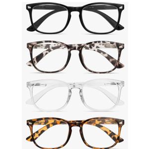 BLS BLUES Reading Glasses for Women for Home, Office & Driving - HD Clear Readers with Blue Light Blocking Protection +1.25