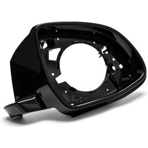 CULMKARI 51167327911 Mirror Housing Frame Trim Fits for 2014-2019 BMW X3 F25/ X4 F26 / X5 F15 / X6 F16 Mirror Cover Frame Supporting Ring Glossy Black (Right Passenger Side)