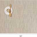 Chilewich Bamboo Placemats Set of 4 - Woven Rectangle Placemats - Reusable, Stain-Resistant, Indoor/Outdoor Tabletop Protection - 19" x 14" - Oat