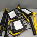 Upgraded LED Work Lights with Stand, 21000 Lumen, 3-Head Adjustable Work Light, Waterproof Foldable Tripod, Extended Cord for Outdoor & Indoor Job Sites, Workshops, Construction, Garage Lighting