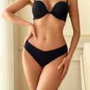 Sth Big Cotton Underwear Women Sexy Breathable Thongs Soft Panties 9 Pack No Size