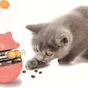 Cat Treat Dispenser Tumbler Interactive Puzzle Feeder, Cat Snacks Temptations Ball Food Puzzle Toy