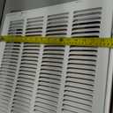 21,5 x 17,5 Aluminum Return Filter Grille - Easy Airflow - Linear Bar Grilles [Outer Dimensions: 22,5w X 18,5"h]