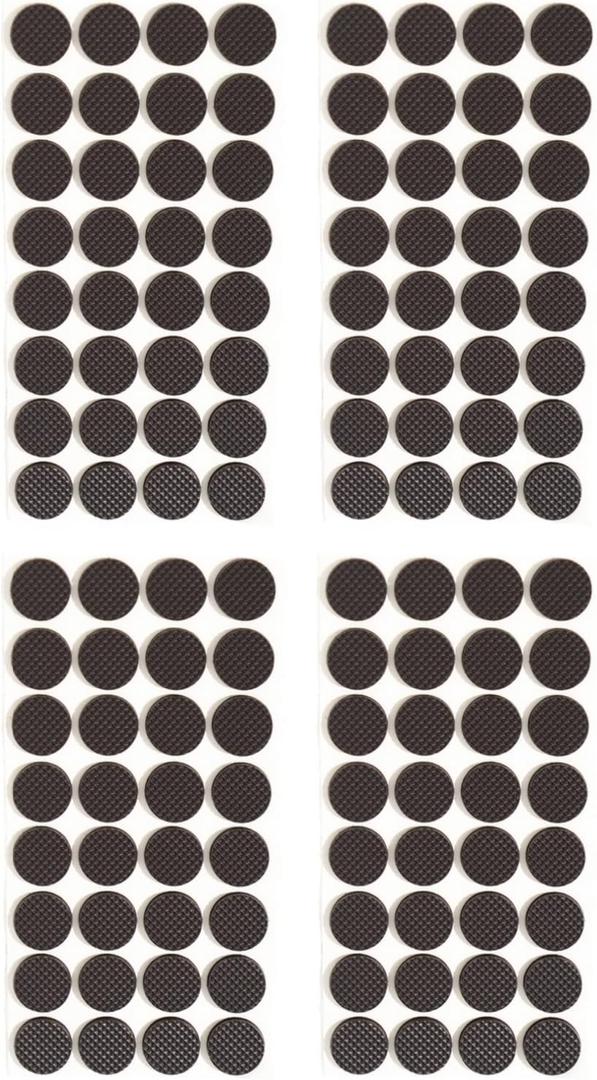 Furnigear Non Slip Furniture Pads - Self Adhesive Rubber Anti Skid Pads Grippers Rubber Chair Feet Furniture Pads for Hardwood Floors -Protectors for Furniture Table Legs Anti Slip 128 Pcs 3/4" Round