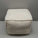 ZICOTO Beautiful Boucle Pouf Ottoman and Foot Rest - Elevate Your Living Room Decor with Lightweight Comfort and Charm - A Round Modern Foam Filled Foot Stool Perfect to Rest Your Feet