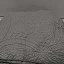 Love's cabin Quilts for Full Bed Grey Bedspreads Bedding Set - Summer Lightweight Bedspread Comforter - Coin Pattern Bedding Coverlet for All Season - 3 Pieces (1 Quilt, 2 Pillow Shams) (Full (80"x90"))