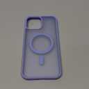 SUPFINE Magnetic for iPhone 13 Pro Max Case (Compatible with MagSafe) (Military Grade Drop Protection) Slim Translucent Matte Shockproof Phone Cover,Blue Purple