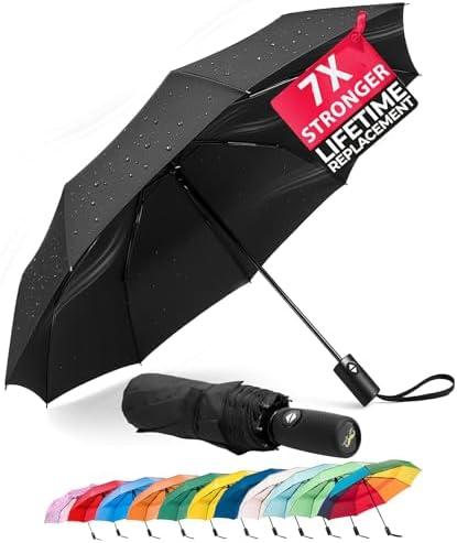 Mr. Pen- Windproof 4 Travel Umbrella, Automatic Umbrellas for Rain, Compact