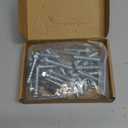 3/8" x 2-1/2" Concrete Screws, Zinc Plated Large Diameter Concrete Screw for Anchoring to Masonry, Concrete, Brick or Block, 25 PCS (Including One Socket Wrench)