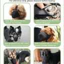 Mayerzon Dog Muzzle, Patented Soft Mesh Muzzle for Small Medium Large Dogs for Scavenging Biting Licking and Chewing, Allows to Pant and Drink (M, Black)