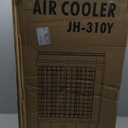 Uthfy Swamp Cooler Air Conditioner, Evaporative Air Cooler with 5.3 Gallon Water Tank, 4 Ice Box, Remote, 12H Timer, 120Oscillation, Portable Cooling Fan with 3 Speeds for Bedroom Home Office