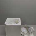 9.8" Semi Flush Mount Ceiling Light with Clear Glass Shade Mid Century Ceiling Light Modern Gold Globe Semi Flush Mount Ceiling Light Fixture for Bedroom Hallway Bathroom Foyer (Bulb Incl.)