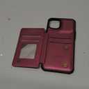 Vinich for iPhone 14 Plus Wallet Case with Card Holder, RFID Blocking Credit Slots Kickstand Shockproof Phone Cover Fit for iPhone 14 Plus 6.7" Wine Red