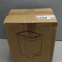 MOPALL 2.7 Gallon Small Bathroom Trash Can with Lid Soft Close, Garbage Can with Press Top Lid & Foot Pedal, Step Trashcan Slim Trash Bin Waste Basket for Toilet, Office, Bedroom, Kitchen, Living Room