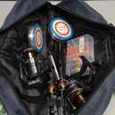 PLUSINNO Fishing Rod and Reel Combos, Bronze Warrior Toray IM6 Carbon Matrix Telescopic Fishing Rod Pole, 12 +1 Shielded Bearings Stainless Steel BB Spinning Reel, Travel Freshwater Fishing Gear (2PACK Full Kit with Carrier Case)