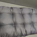 Outdoor Bench Cushion, Tufted Patio Seat Pad for Garden Bench, Porch Swing, Indoor/Outoor Furniture (Grey, 36X14X4 inch)