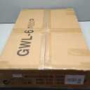 SMONTER Free Standing Dog Gate with Door Walk Through, 120'' Extra Wide Indoor Dog Fence, 31.5'' Height 6 Panels Foldable Metal Pet Puppy Gate for Stairs, Hallways, Doorway (Black)