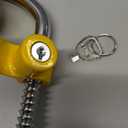 REESE Towpower 72783 Coupler Lock, Adjustable Storage Security, Heavy-Duty Steel, Yellow and Chrome ( Universal Fit)