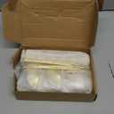 Joyyy Weighted Candlestick Holders Candle Stick Holder for Candlesticks, Vintage Metal Candelabra Candlestick Holders Candle Stand for Holiday Fireplace Party Dining Home Set of 6 (Gold)