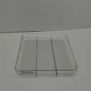 madesmart Utensil Tray - Large | Light Grey | Clear Soft Grip Collection | 3-compartment | Soft-grip Lining | Non-slip Feet | BPA-free