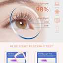 JM 3 Pack Reading Glasses for Women, Fashion Square Blue Light Readers
