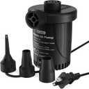 Air Pump for Inflatables: AC 110V Air Mattress Pump with 3 Nozzles - Quick-Fill Electric Inflator Deflator for Inflatable Pool Raft Bed Boat Floats Swimming Rings Yoga Balls
