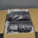 100 Pack 32oz Black Disposable Plastic Bowls Plastic Salad Bowls Large Stackable Serving Soup Dinnerware for Birthdays, Weddings, Parties, Festivals