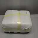 YOUR MOON Large Wedge Headboard Pillow Twin for Back with 1 Roll Pillow, Triangular Wedge Reading Pillows Headboard for Bed Sitting Up Sleeping, Backrest Cushion with Shredded Memory Foam, White