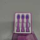 MySmile DY156 Electric Toothbrush Replacement Heads, Compatible for MySmile DY156 Sonic Toothbrush, 3 Packs (Purple) (Medium)