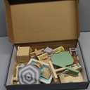 26PCS Wooden Dollhouse Furniture Set, Outdoor Miniature Doll House Accessories Playset for Toddlers, Outdoor Scenes Poolside Playground Pretend Play Toy for Kids 3+