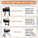 BBQ Grill Replacement Parts for Camp Chef Meat Probes, 2-Pack Temperature Probe for Camp Chef Pellet Smoker Grills, with 2 Stainless Steel Clips Accessories