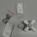 Danco 46004 Cross-Arm Tub/Shower & Sink Faucet Handle, Fits 2-3 Handle Faucets, DOES NOT FIT DELTA & MOEN FAUCETS, Chrome/White Porcelain, 2.25 H (Pack of 1)