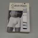 Calvin Klein mens Icon Cotton Stretch 3-pack Boxer Brief (Large, Grey Heather, White, Black)