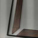 17" Farmhouse Reddish Brown Wood Chandelier, (4-Light, 17-Inch), Rustic Dining Room Light Fixtures Over Table, Adjustable Hanging Light Fixture for Kitchen, Living Room, Foyer, Entryway