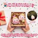 Crochet Kit for Beginners - 2 PCS Pink Spring Outing Pig Knitting Kit,Adult Beginner Crochet Kit, Beginner Crochet kit for Kids with Step-by-Step Video Tutorial