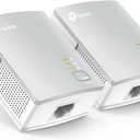 TP-Link AV600 Powerline Ethernet Adapter Kit - Gigabit Port, Plug Pair &Play, Power Saving, Nano Sized Powerline Network Adapter (TL-PA4010 KIT)