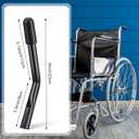 Tandefio 2 Pcs Wheelchair Brake Extenders Wheelchair Brake Handle Extensions for Transport Chair Reclining Braking Parts Adults and Seniors with Limited Mobility New Wheel Chair Users(Black,6 Inch)