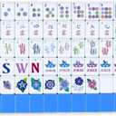 Arrowbash 160 Pcs American Mahjong Set 1.2 Inch 160 Tiles, Blue