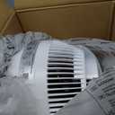 DREO TurboCool Misting Fan 516, 5 Drop Cooling Fans that Blow Cold Air, 150+30 Omni-directional Oscillating, Evaporative air cooler, 26 ft/s Wind, Ultrafine Mist, 20dB 6 Speeds 2 Modes, White, 15.7 Inches
