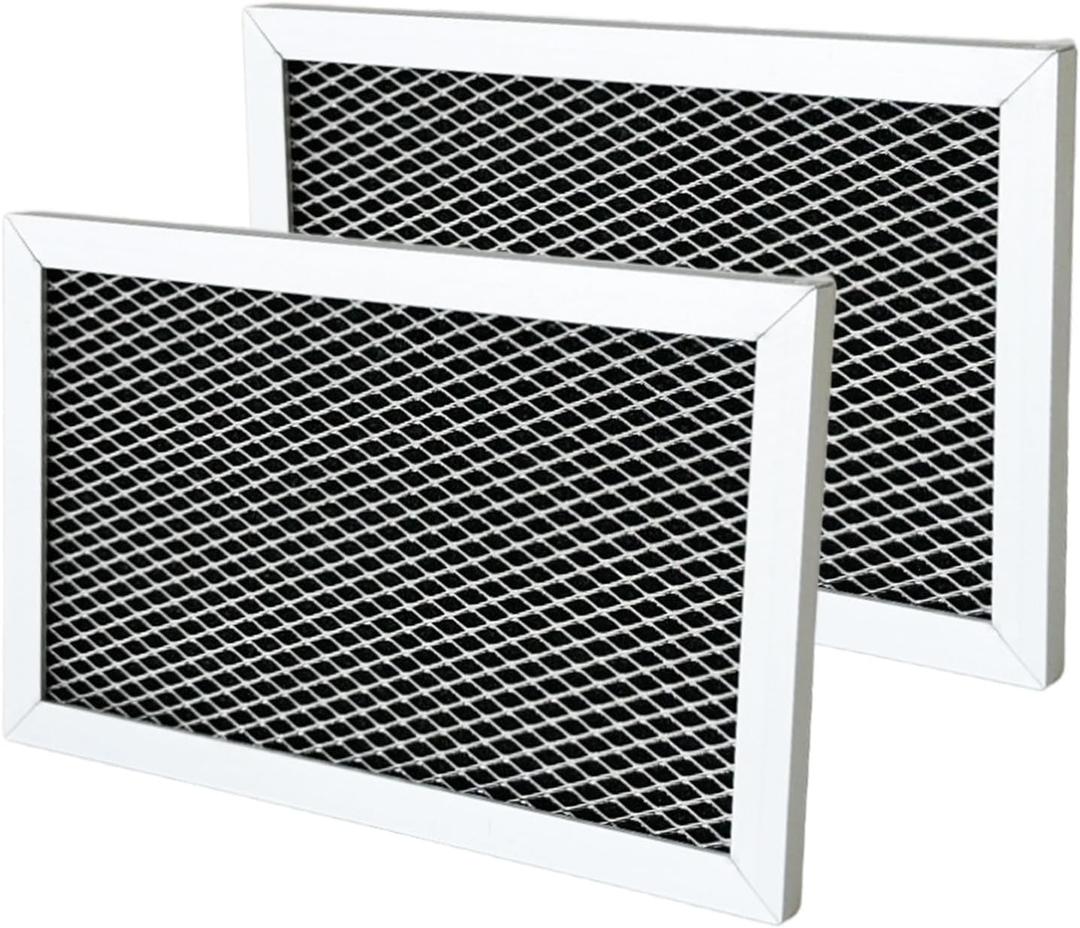 2 Pack Microwave Charcoal Filter Fit for GE JVM3160DF8BB, JVM3160DF8CC, JVM3160DF8WW, JVM3160RF8SS, JVM1540SM1SS, JVM1540SM2SS Microwave Replacement Part