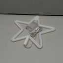 ENUOLI LED Neon Sign Star Neon Lights Warm White Neon Wall Light Star Night Light LED Lights Wall Decoration Art for Girls Bedroom Living Room Christmas Party as Kids Gift