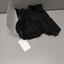 REORIA Women's Sexy Basic Scoop Neck Long Sleeve Double Lined Layering Slim Bodysuit Tops (Medium, Black)