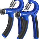 AIXPI Grip Strength Trainer, Hand Grip Exerciser Strengthener with Adjustable Resistance 11-132 Lbs (5-60kg), Forearm Strengthener, Hand Exerciser for Muscle Building and Injury Recover 2 Pack