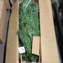Happygrill 6FT Fiber Optic Christmas Tree, Artificial Spruce Tree Pre-lit Green Xmas Tree with Metal Stand, 617 Branch Tips, Full Tree for Holiday Decoration (Green Classic Leaves)